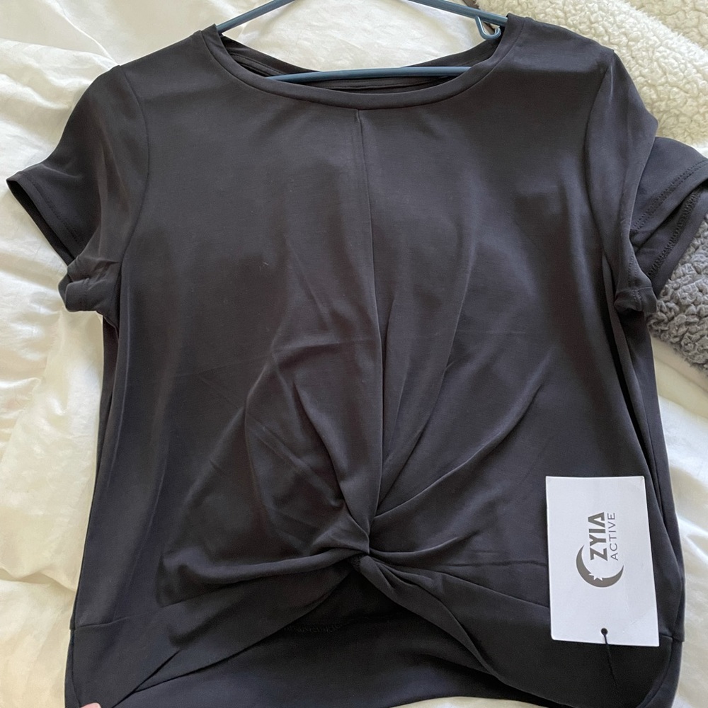 Zyia knot tie tshirt